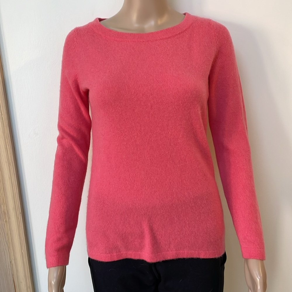 Talbots Cashmere Pink/ Coral Sweater Small